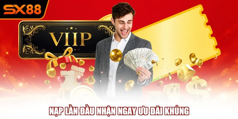 Nạp lần đầu nhận ngay ưu đãi khủng