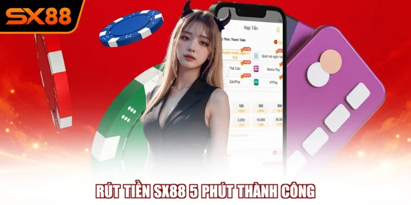 Rút tiền SX88 5 phút thành công